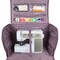 Everything Mary XXL 4 Wheel Collapsible Rolling Sewing Machine Storage Case, Purple Quilted